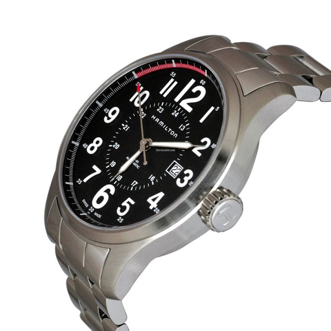 Hamilton H70615133 Watch - Khaki Field Khaki Officer Auto (Image 6)