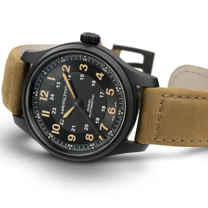 Hamilton H70665533 Watch - Khaki Field Titanium Auto (Image 3)