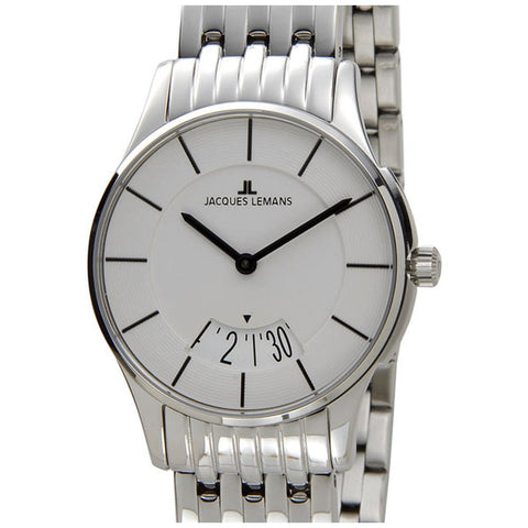JACQUES LEMANS 1-1822B Watch - Kevin Costner Ambassador Model Stainless Steel Water Resistant Elegant Design