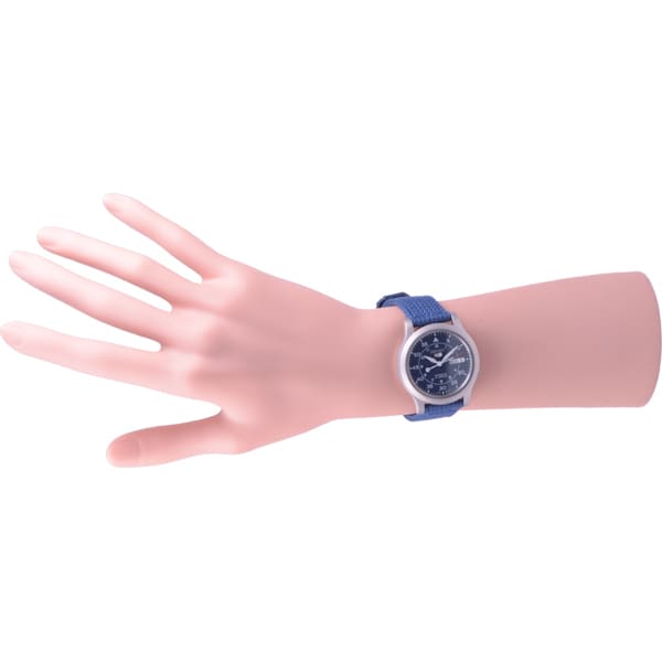 SEIKO SNK807K2 Watch - Men's EX SEIKO 5 Military Blue Dial Automatic Movement Water Resistant Watch (Image 6)