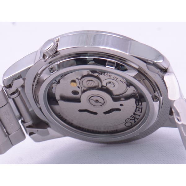 SEIKO SNKE49J1 Watch - Men's 5 Automatic Watch White Dial Stainless Steel Water Resistant Classic Design (Image 4)