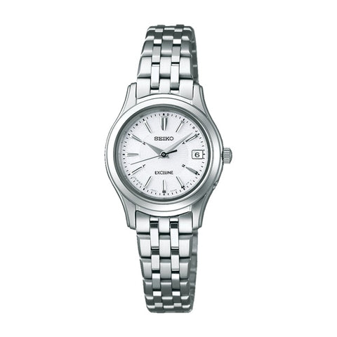 SEIKO SWCW023 Ladies EXCELINE Solar Radio Wave Watch with Eco Friendly Solar Power, Elegant Design, and Accurate Timekeeping