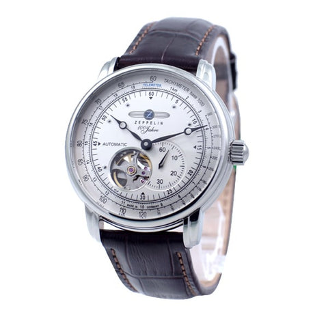 ZEPPELIN 91001 37R ABR Elegant Automatic Watch with Stainless Steel Case, Sapphire Crystal, Water Resistant Design for Daily Wear and Timeless Style