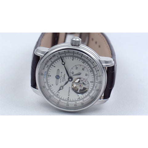 ZEPPELIN 91001 37R ABR Elegant Automatic Watch with Stainless Steel Case, Sapphire Crystal, Water Resistant Design for Daily Wear and Timeless Style