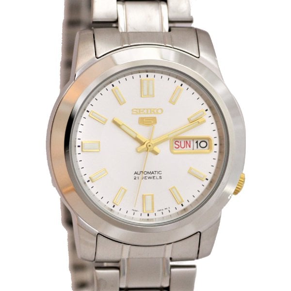 SEIKO SNKK09K1 Watch - Men's 5 Automatic Movement Stainless Steel Bracelet Classic Design Watch