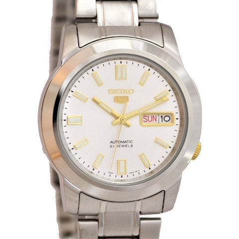 SEIKO SNKK09K1 Watch - Men's 5 Automatic Movement Stainless Steel Bracelet Classic Design Watch