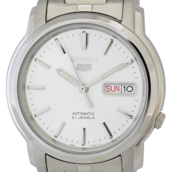 SEIKO SNKK65K1 Watch - Men's 5 Automatic Movement Stainless Steel Bracelet Water Resistant Classic Watch
