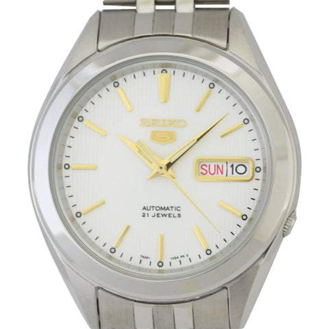 SEIKO SNKL17K1 Watch - Men's 5 Automatic Movement Black Dial Stainless Steel Bracelet Watch with Date Function
