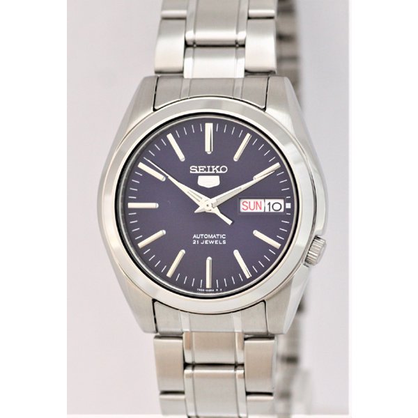 SEIKO SNKL43K1 Watch - Men's 5 Automatic Movement Stainless Steel Bracelet Black Dial Watch