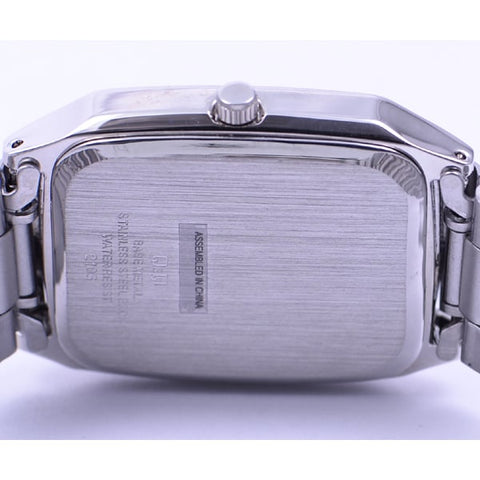 CITIZEN A182 201 Men's Analog Watch with Eco Drive Technology, Sleek Stainless Steel Design, Water Resistant and Elegant Black Dial