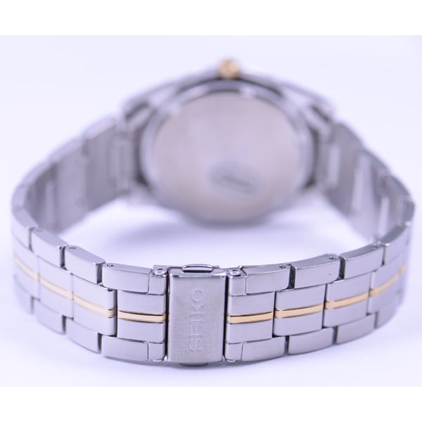 SEIKO SGG719P1 Watch - Men's Q Combi Bracelet Water Resistant 10 ATM Scratch Resistant Glass Elegant Design Watch (Image 5)
