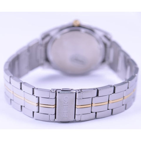 SEIKO SGG719P1 Watch - Men's Q Combi Bracelet Water Resistant 10 ATM Scratch Resistant Glass Elegant Design Watch (Image 5)