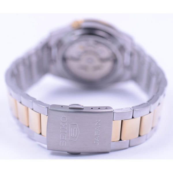 SEIKO SNKE04J1 Watch - Men's 5 Combi Bracelet Water Resistant Automatic Movement Watch with Date Function (Image 5)