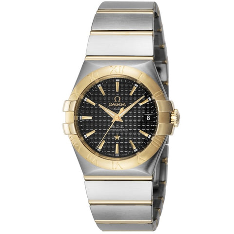 OMEGA 123.20.35.20.01.002 Men's Constellation CO AXIAL Automatic Luxury Watch Swiss Made Elegant Design Water Resistant