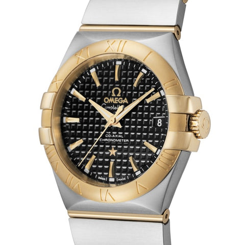 OMEGA 123.20.35.20.01.002 Men's Constellation CO AXIAL Automatic Luxury Watch Swiss Made Elegant Design Water Resistant