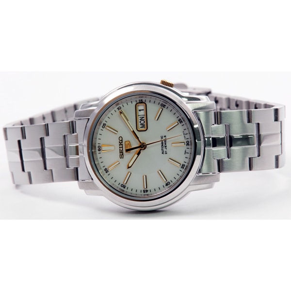 SEIKO SNKL77K1 Watch - Men's 5 Automatic Movement Stainless Steel Bracelet Water Resistant Classic Watch (Image 3)