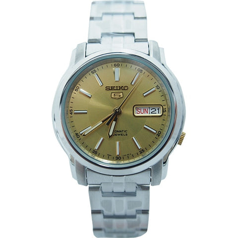 SEIKO SNKL81K1 Watch - Men's 5 Automatic Movement Stainless Steel Bracelet Classic Design Watch