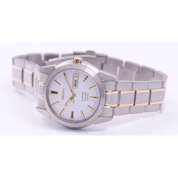 SEIKO SGG733P1 Watch - Men's Quartz Combination Bracelet Water Resistant 10BAR Sapphire Crystal Stylish Watch (Image 3)