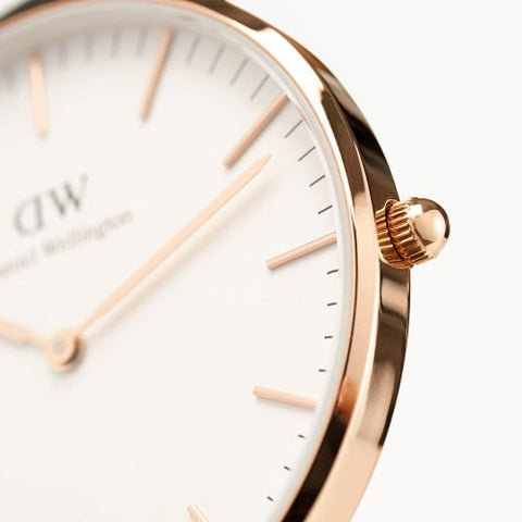 Daniel Wellington DW00100035 Watch - Classic 36 St Mawes R WH (Image 3)