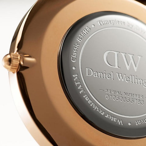Daniel Wellington DW00100035 Watch - Classic 36 St Mawes R WH (Image 4)