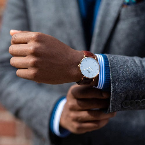 Daniel Wellington DW00100035 Watch - Classic 36 St Mawes R WH (Image 8)