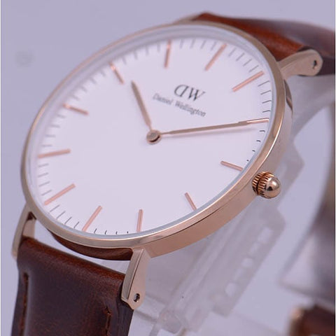 Daniel Wellington DW00100035 Watch - Classic 36 St Mawes R WH (Image 9)