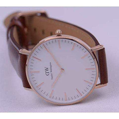 Daniel Wellington DW00100035 Watch - Classic 36 St Mawes R WH (Image 10)