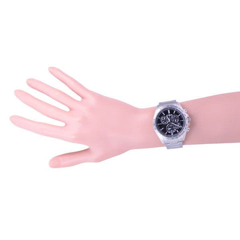 CITIZEN BY0130 51E Eco Drive Radio Controlled Men's Watch with Stainless Steel Band and Silver/Black Design for Precision Timekeeping