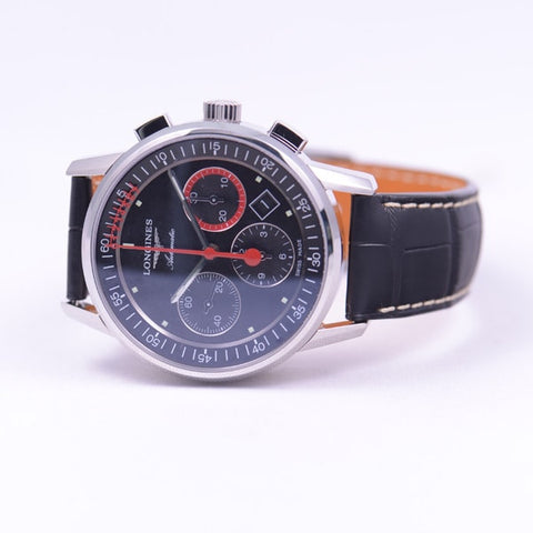 Longines L4.754.4.52.4 Men's Heritage Automatic Watch with Elegant Design, Swiss Movement, and Water Resistance for Timeless Style