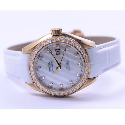 OMEGA 231.58.34.20.55.001 OMEGA Seamaster Aqua Terra 5-Year Warranty White - Luxury Swiss Watch for Men