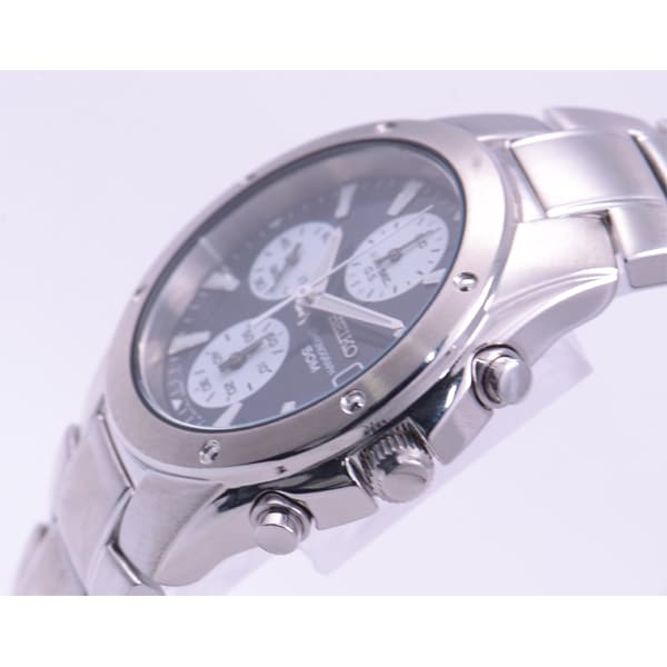SEIKO SNDA97 Watch - Men's 5 Chrono Stainless Steel Bracelet 50M Water Resistant Stopwatch Watch (Image 2)
