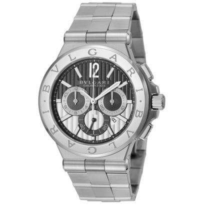 BVLGARI DG42BSSDCH Watch - Diagono 2-Year Warranty Black [Parallel Import]