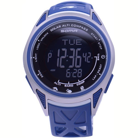 SEIKO NS24702 Men's Ride ONE SOLAR ALTI COMPASS Solar Powered Water Resistant Digital Watch with Altimeter and Compass