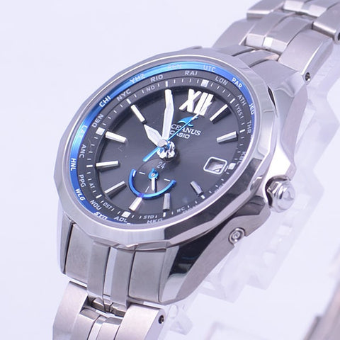 [Solar Radio-Controlled Clock] Oceanus Manta "MULTI BAND 6" Black OCW-S340-1AJF