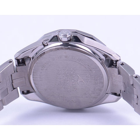 [Solar Radio-Controlled Clock] Oceanus Manta "MULTI BAND 6" Black OCW-S340-1AJF