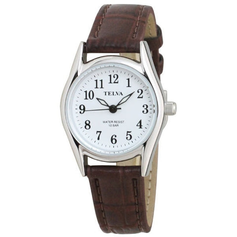 CLEVER TE AL009 WTS Elegant Women's Watch with Water Resistant Design, Stylish Silver Tone, and Comfortable Leather Strap for Everyday Wear