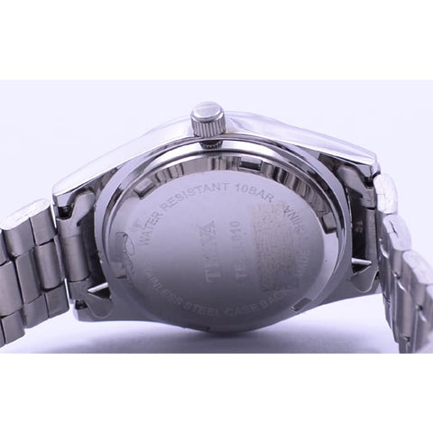 CLEVER TE AL010 BKS Elegant Ladies Watch with Stylish Black Leather Strap, Water Resistant Design and Quartz Movement for Timeless Sophistication