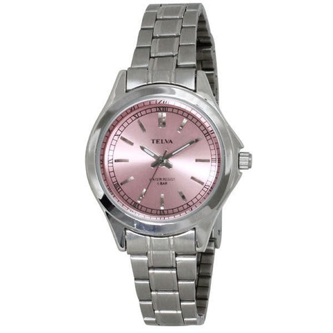 CLEVER TE AL037 PKS Elegant Ladies Watch with Durable Stainless Steel, Sparkling Crystal Accents, Water Resistant Design and Adjustable Strap for Everyday Wear