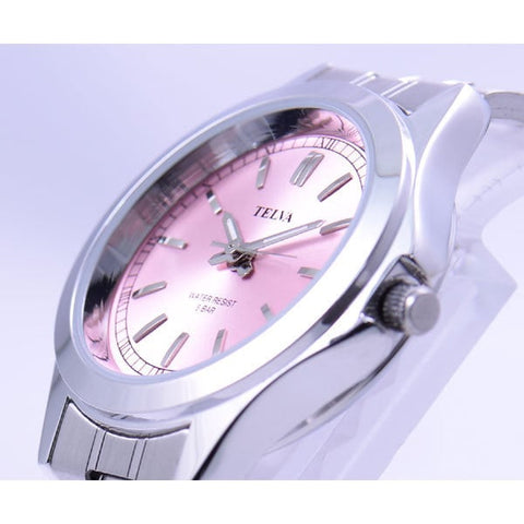 CLEVER TE AL037 PKS Elegant Ladies Watch with Durable Stainless Steel, Sparkling Crystal Accents, Water Resistant Design and Adjustable Strap for Everyday Wear