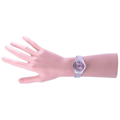 CLEVER TE AL037 PKS Elegant Ladies Watch with Durable Stainless Steel, Sparkling Crystal Accents, Water Resistant Design and Adjustable Strap for Everyday Wear