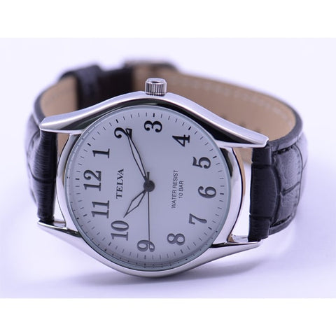 CLEVER TE AM008 WTS Stylish Men's Watch with Durable Stainless Steel, Water Resistant Design, Elegant Chronograph Features and Comfortable Leather Strap