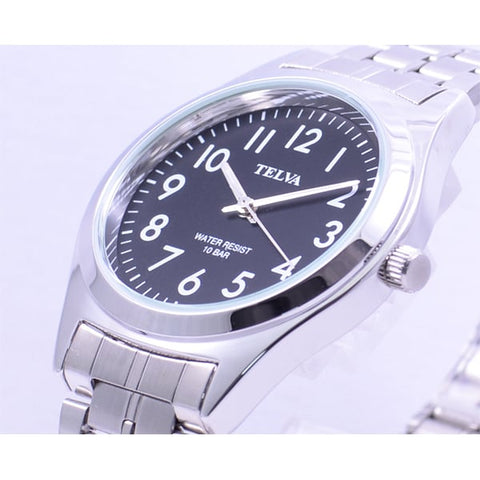 CLEVER TE AM010 BKS Stylish Men's Watch with Durable Stainless Steel, Water Resistant Design, Elegant Black Dial and Comfortable Leather Band