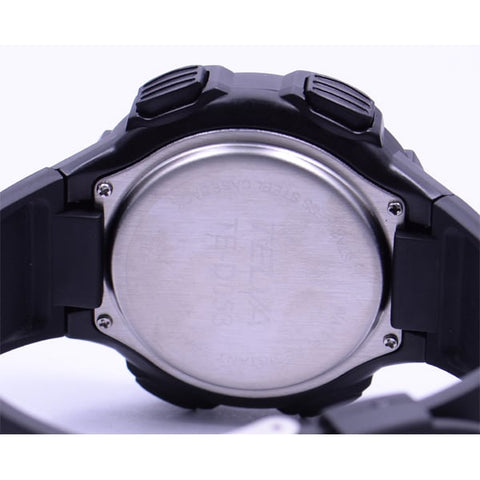 CLEVER TE D053 BK Stylish Digital Watch with Waterproof Design, LED Backlight, Alarm Function, and Sleek Black Finish