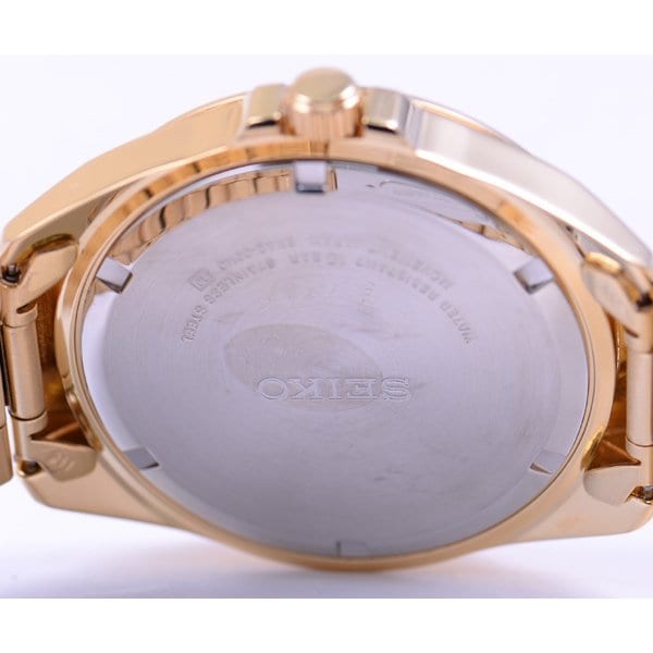 SEIKO SUR212P1 Watch - Men's Gold Plated Bracelet Water Resistant 100m Classic Design Quartz Watch (Image 4)