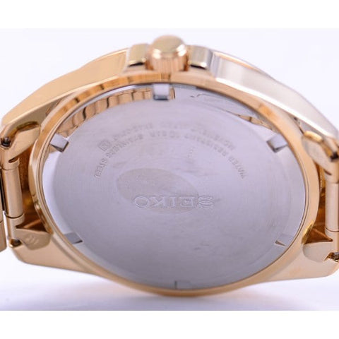 SEIKO SUR212P1 Watch - Men's Gold Plated Bracelet Water Resistant 100m Classic Design Quartz Watch (Image 4)