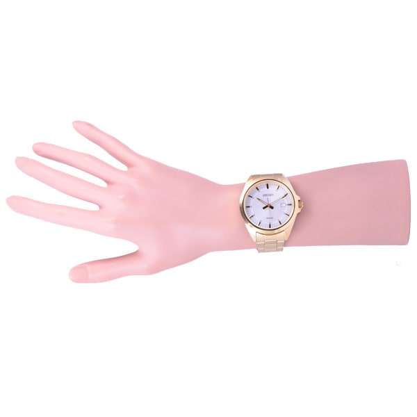 SEIKO SUR212P1 Watch - Men's Gold Plated Bracelet Water Resistant 100m Classic Design Quartz Watch (Image 6)