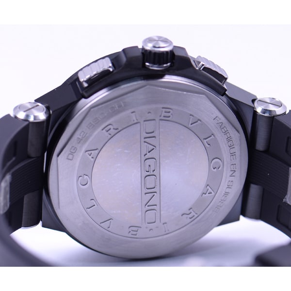 BVLGARI DG42BBSCVDCH/1 Watch - Diagono Ultra Nero Black Watch with 2-Year Warranty - Parallel Import (Image 4)