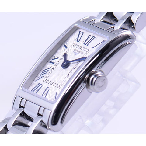Longines L5.258.4.71.6 Ladies Dolce Vita Stainless Steel Bracelet Watch with Elegant Roma Design and Timeless Style