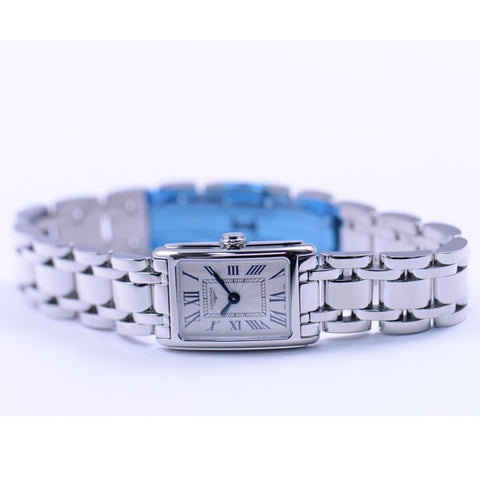 Longines L5.258.4.71.6 Ladies Dolce Vita Stainless Steel Bracelet Watch with Elegant Roma Design and Timeless Style