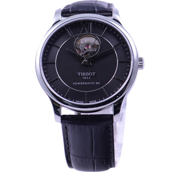 TISSOT T0639071605800 Watch - Tradition at BK Calf Leather Strap Elegant Design Water Resistant 2 Year Warranty